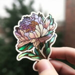 naklejki-die-cut-kwiaty